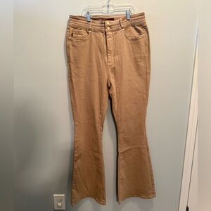 Judy Blue Khaki Flare Pants 15/32